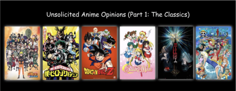 Anime The Classics: Naruto and Naruto Shippuden, My Hero Academia, Dragon Ball Z, Sailor Moon, Death Note, and One Piece.