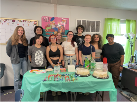 Photo by Shangwen Cheng. Book Club members at their final meeting of the year.