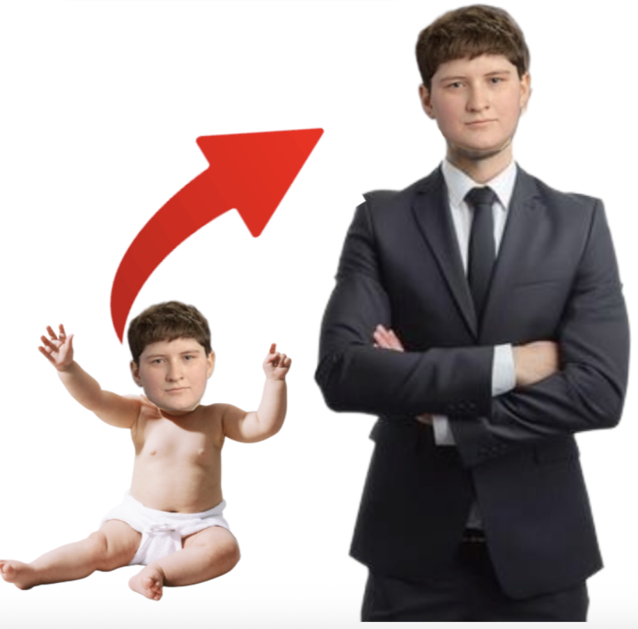 From chud baby to chad adult
